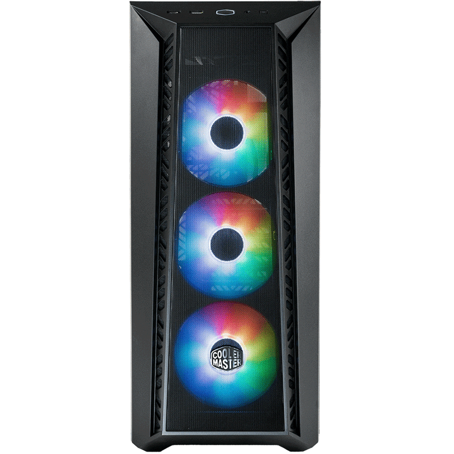 كولر ماستر MasterBox 520 Mesh Blackout Edition كيس بي سي ATX MID-Tower