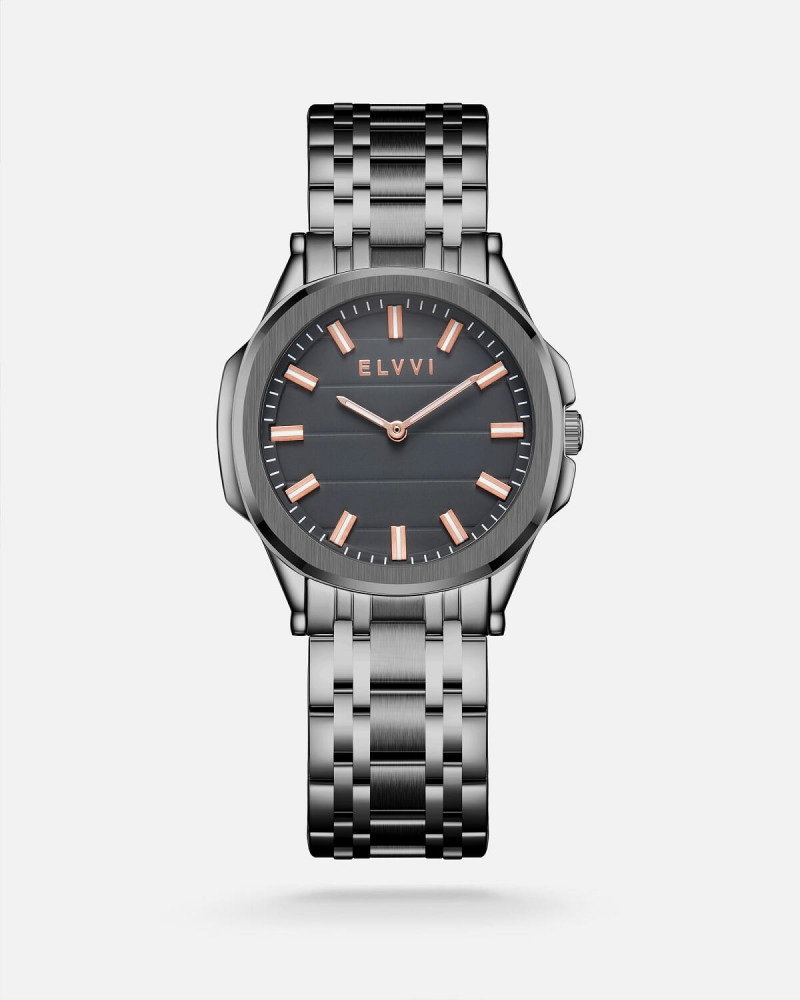 Classic men's watch in gray