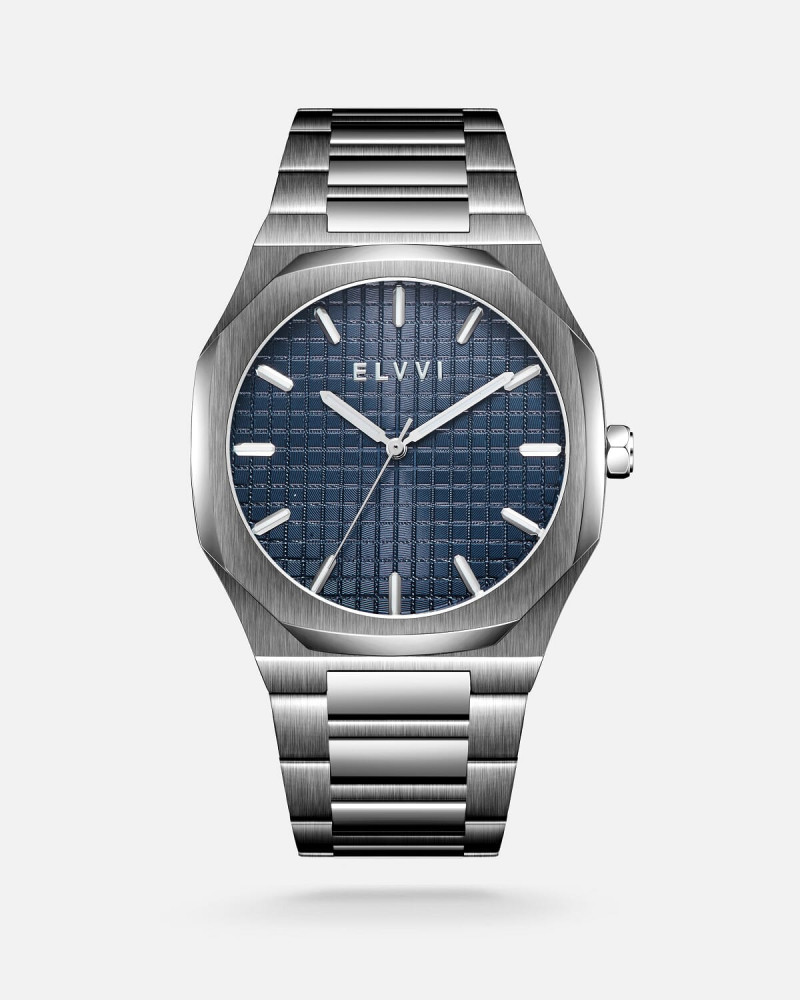 Men's steel watch in gray | Elvi