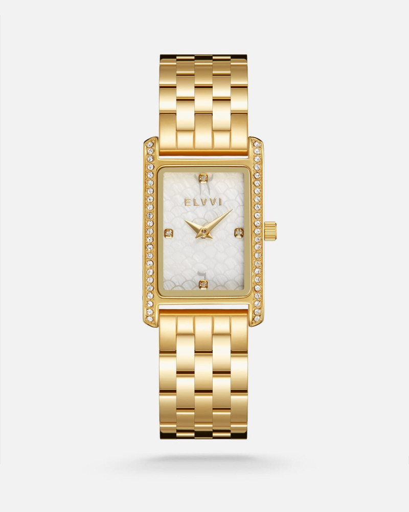 Women's steel watch in gold