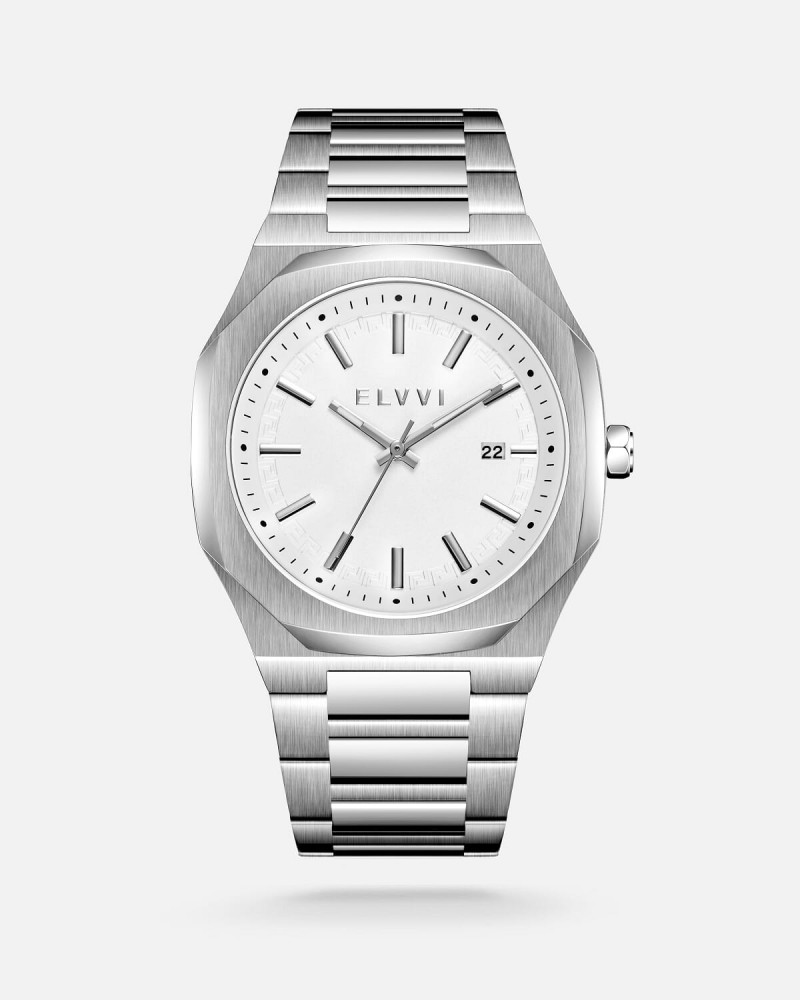 Elvi Steel Men's Watch in Silver
