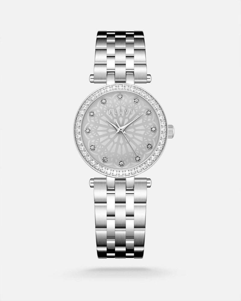 Women's steel watch in silver