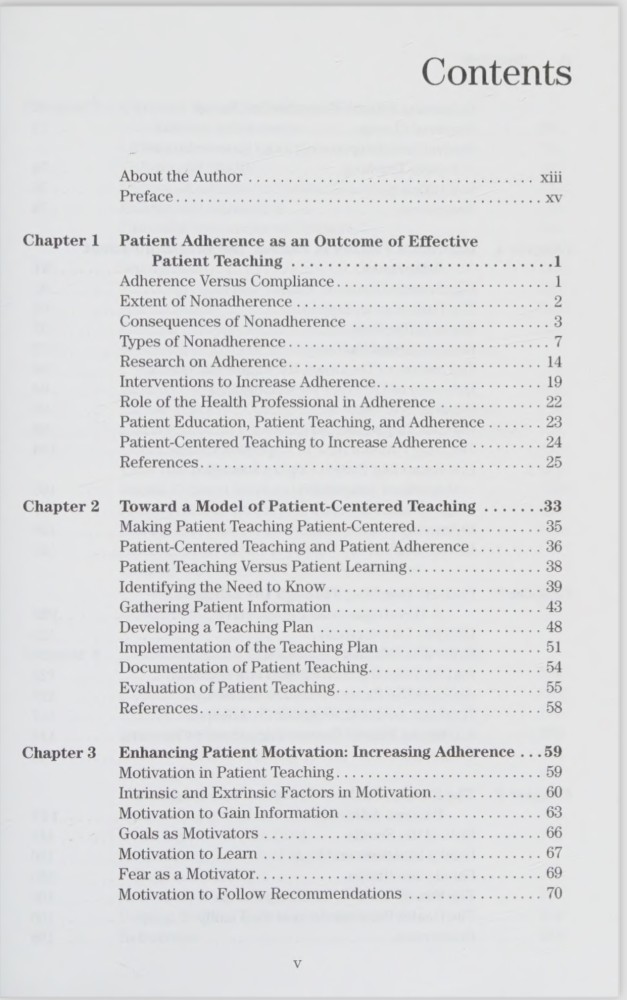 Effective patient education a guide to increased adherence Falvo, Donna R 2011 , Mass