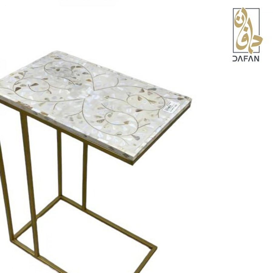 طاولة زاوية مفرد صدف هندي