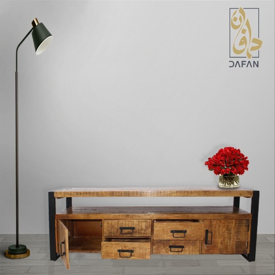 طاولة بلازما هندي خشب طبيعي