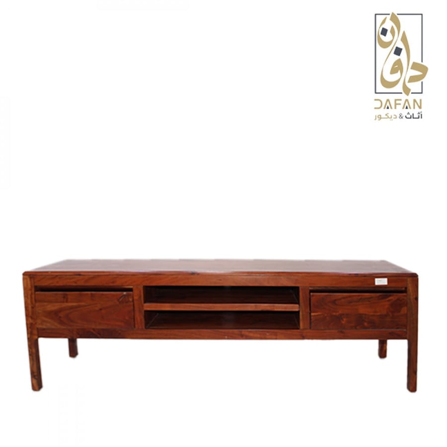 طاولة تلفزيون بلازما هندي خشب طبيعي (عرض خاص)