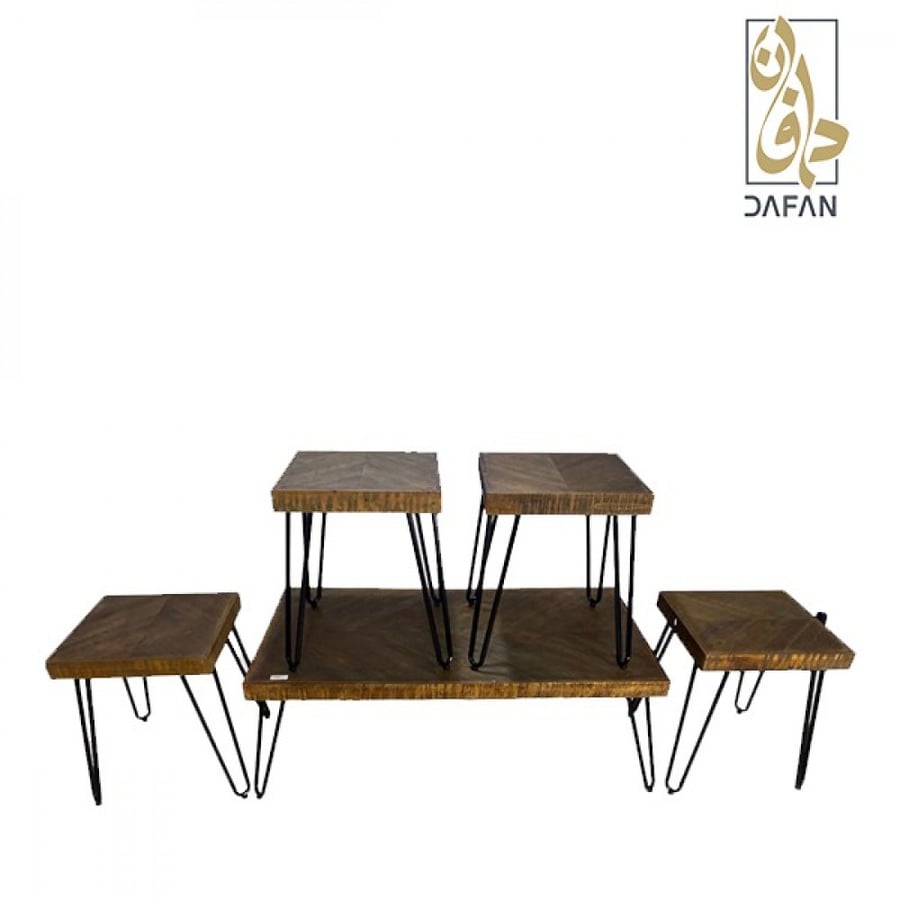 طقم طاولات كنب (1+4) لون BROWN