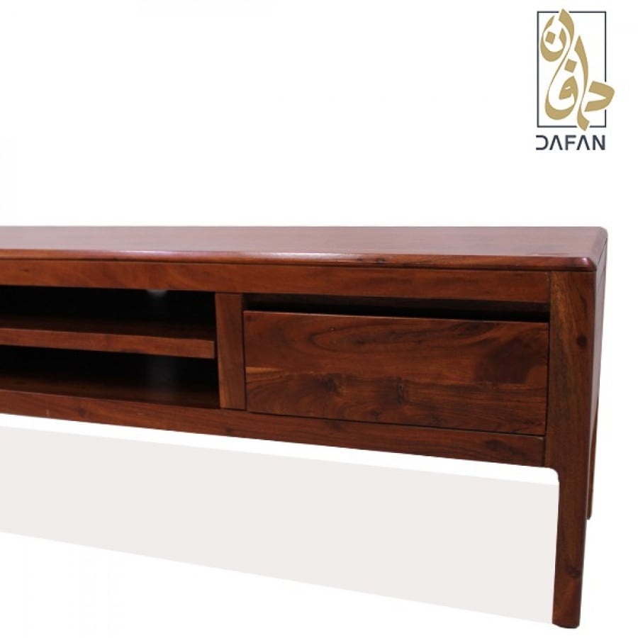 طاولة تلفزيون بلازما هندي خشب طبيعي (عرض خاص)