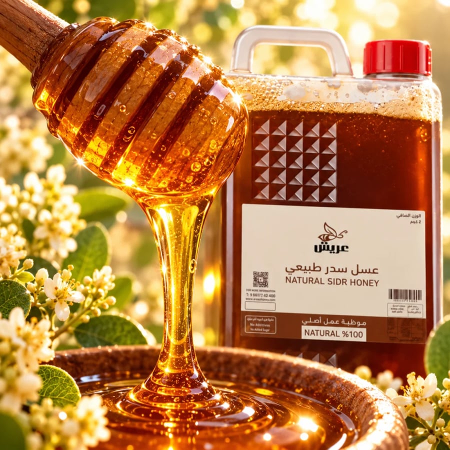 قوام عسل السدر الطبيعي من عريش