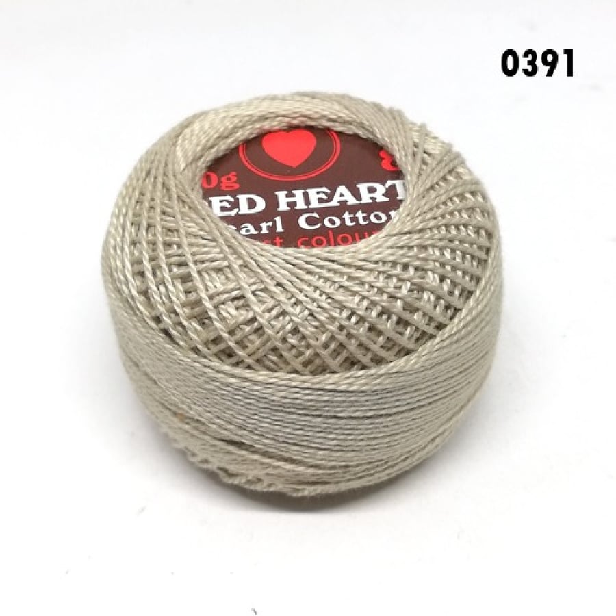 خيط تطريز Red Heart رقم اللون 0391 - 10غرام