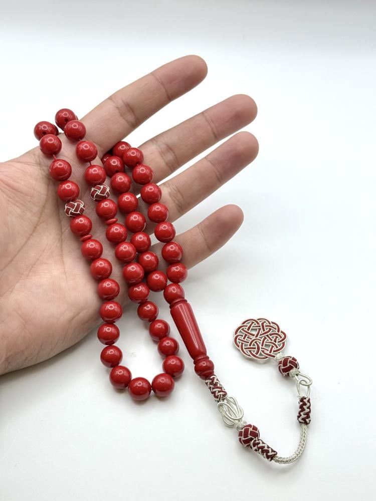 سبحة بكلايت عنابي طربزونة