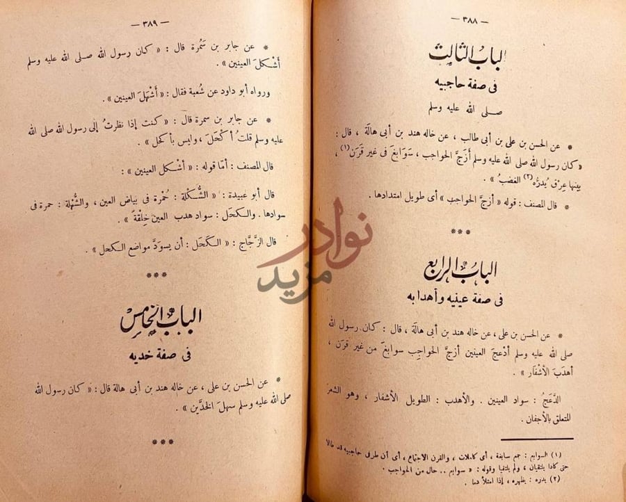 صفحة داخلية كتاب الوفا باحوال المصطفى مجلد واحد