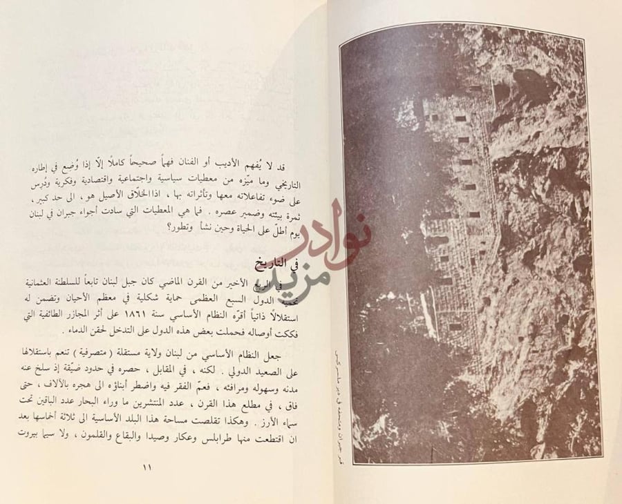 صفحة داخلية كتاب جبران في عصره واثاره الادبية والفنية