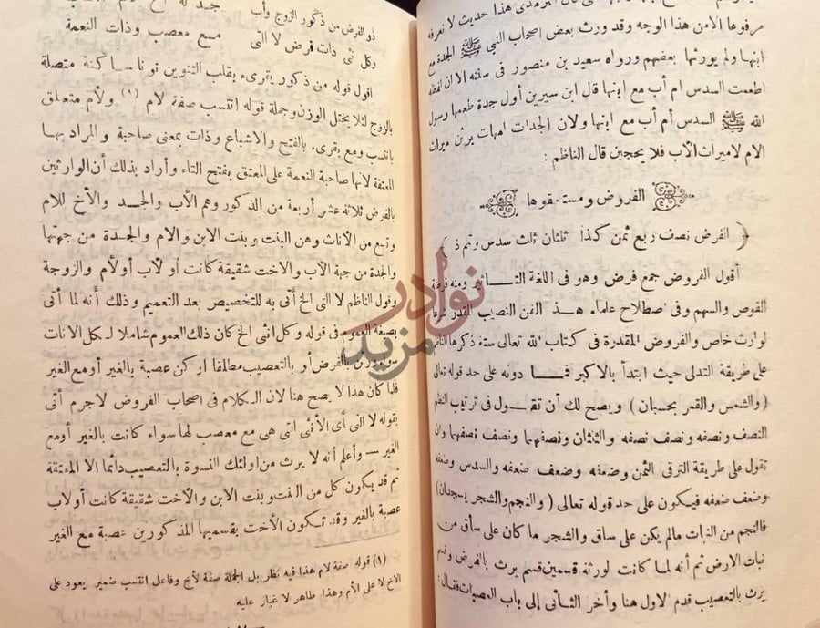صفحة داخلية كتاب البدرانية شرح المنظومة الفارضية على مذهب
