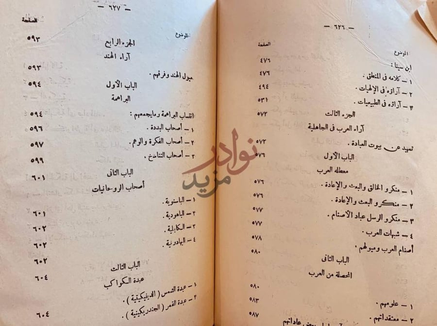 فهرس كتاب الملل والنحل فهرس