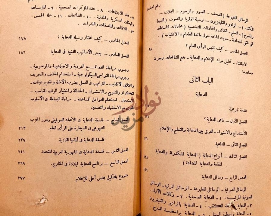 فهرس كتاب الراي العام والدعاية وحرية الصحافة