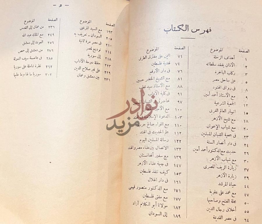 فهرس كتاب مذكرات سائح في الشرق العربي فهرس الكتاب