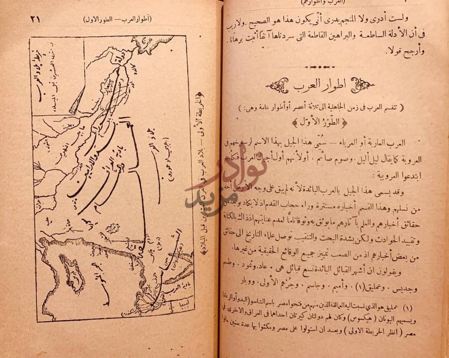 صفحة داخلية كتاب العرب واطوارهم طور العرب والعربية في اطوار