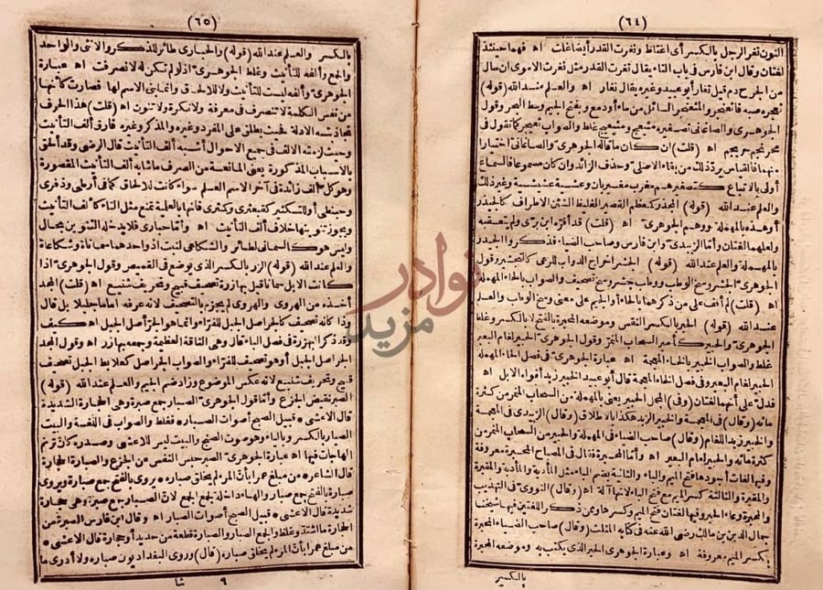 صفحة داخلية كتاب الوشاح وتثقيف الرماح في رد توهم المجد الصحاح