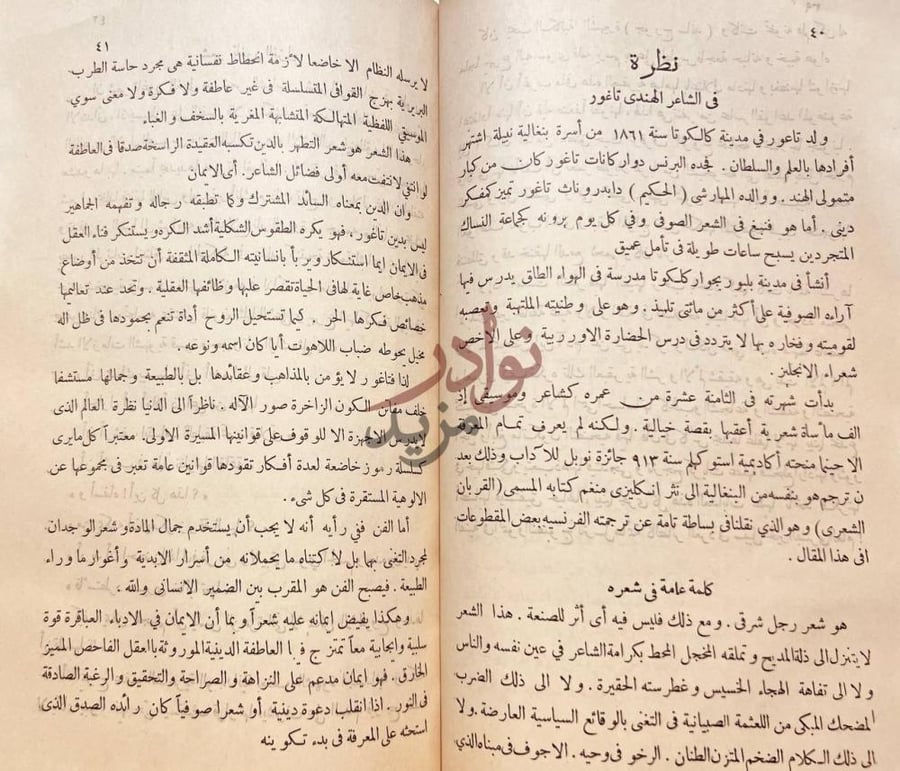 صفحة داخلية كتاب الادب الحي نظرة في الشاعر