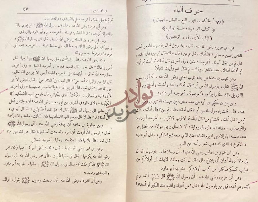 صفحة داخلية كتاب تيسير الوصول الى جامع الاصول من حديث الرسول