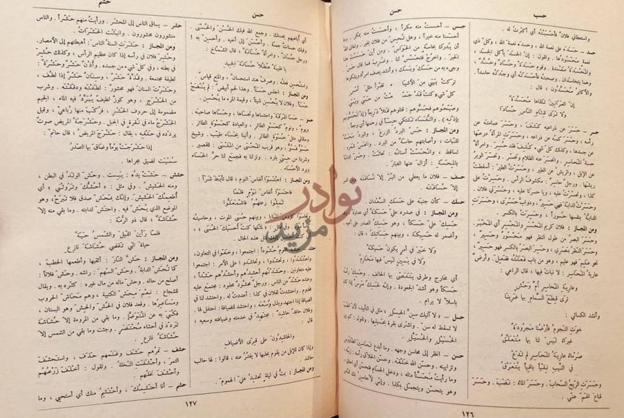 صفحة داخلية كتاب اساس البلاغة حسب