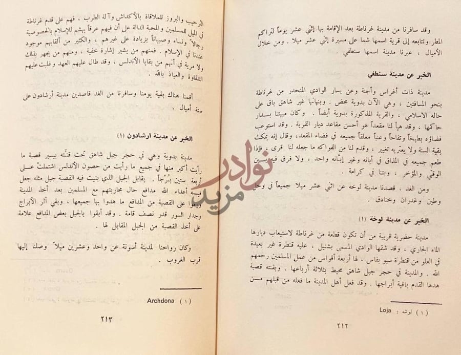 صفحة داخلية كتاب نتيجة الاجتهاد في المهادنة والجهاد رحلة