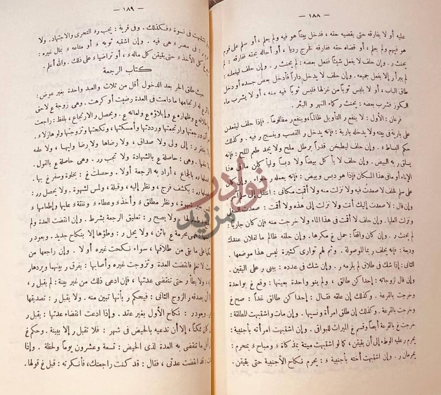 صفحة داخلية كتاب مغنى ذوي الافهام عن الكتب الكثيرة في الاحكام