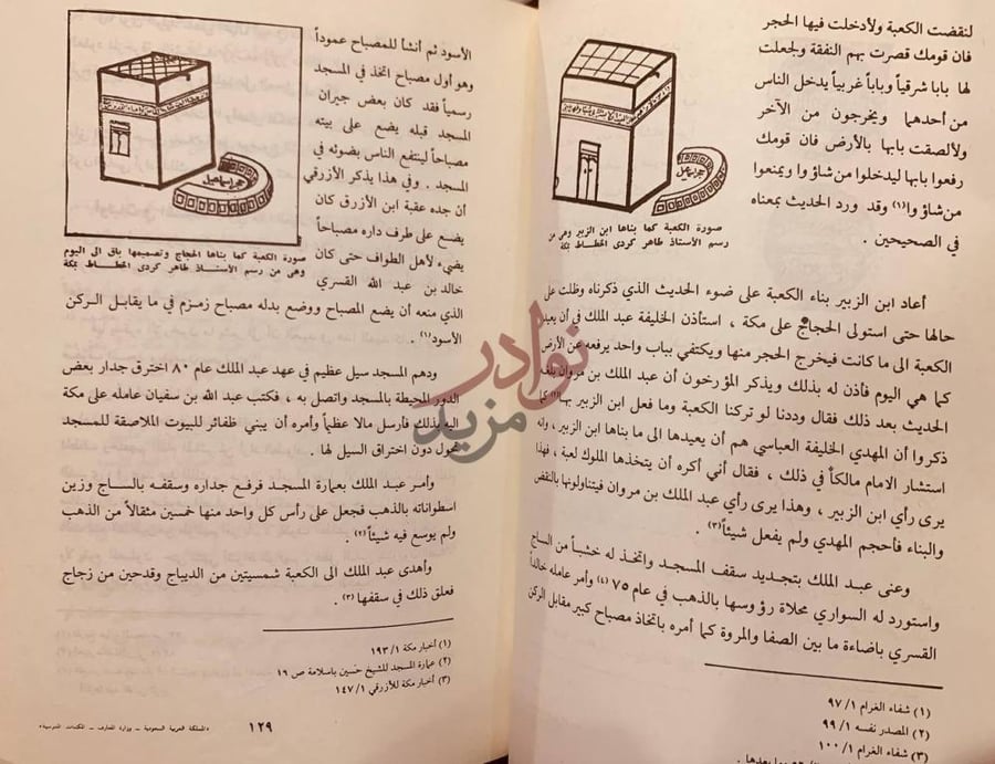 صفحة داخلية كتاب تاريخ مكة دراسات في السياسة والعلم والاجتماع
