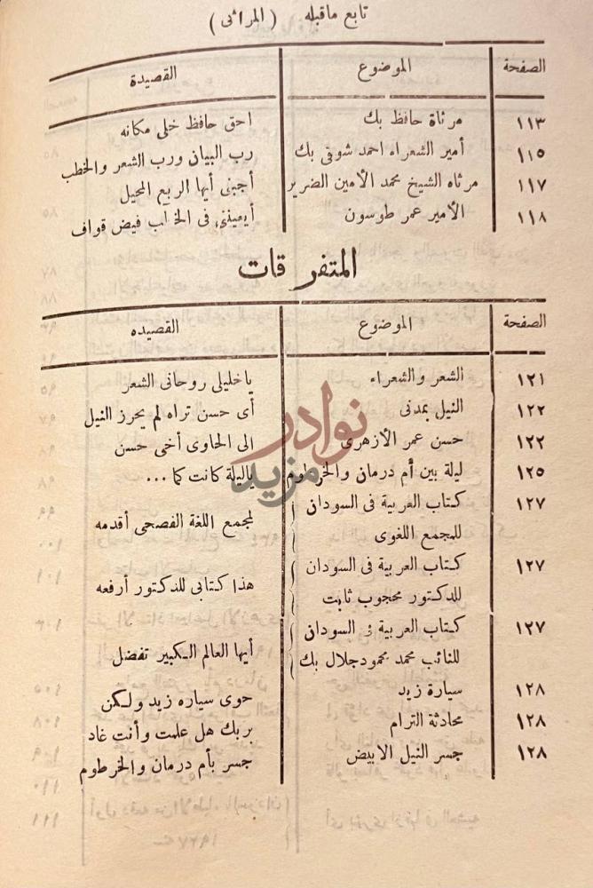 فهرس كتاب الفجر الصادق المتفرقات