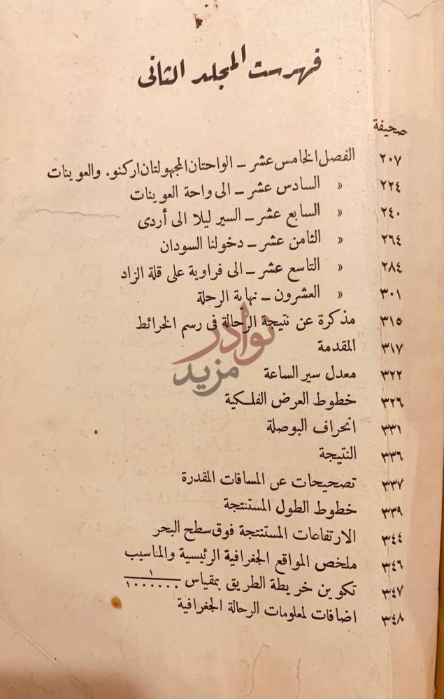 فهرس كتاب في صحراء ليبيا فهرست المجلد الثاني