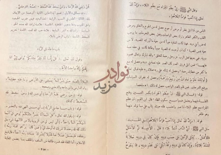 صفحة داخلية كتاب قرة عيون الموحدين في تحقيق دعوة الانبياء