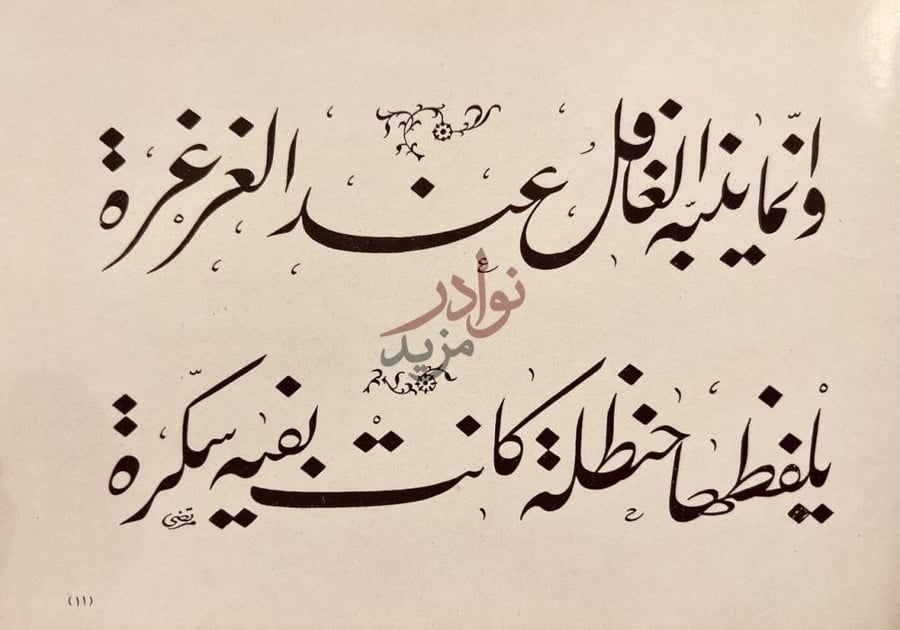 صفحة داخلية كتاب المحاسن الخطية او سفر الفن والحكمة