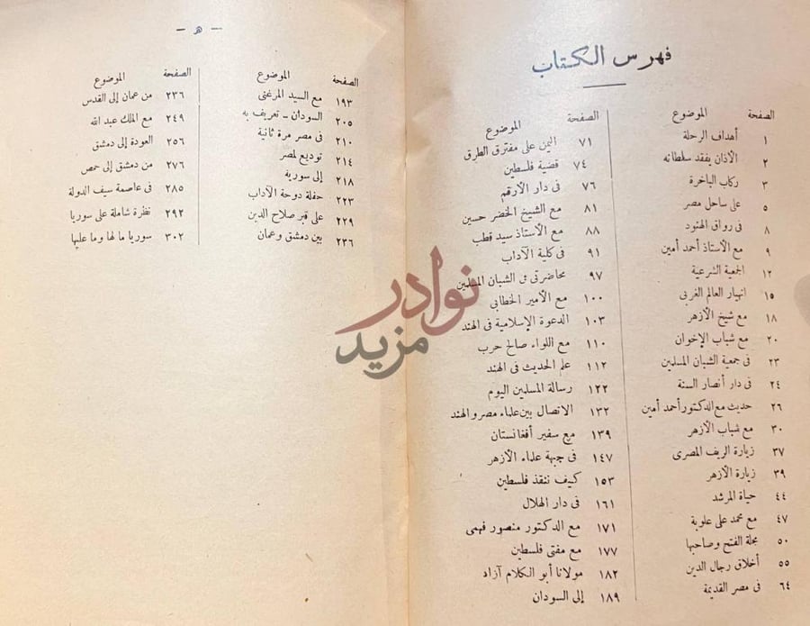 فهرس كتاب مذكرات سائح في الشرق العربي فهرس الكتاب