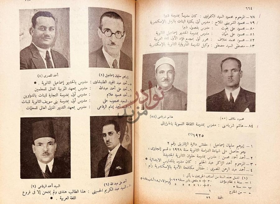 صفحة داخلية كتاب تقويم دار العلوم المجلة