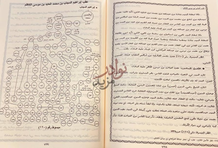 صفحة داخلية كتاب مختصر تحفة الازهار وزلال الانهار في نسب