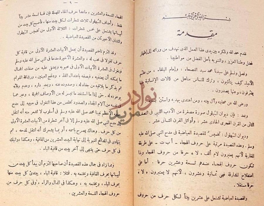 مقدمة كتاب ديوان البهلول مقدمة