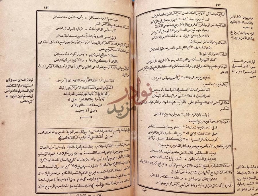 صفحة داخلية كتاب جمهرة اشعار العرب