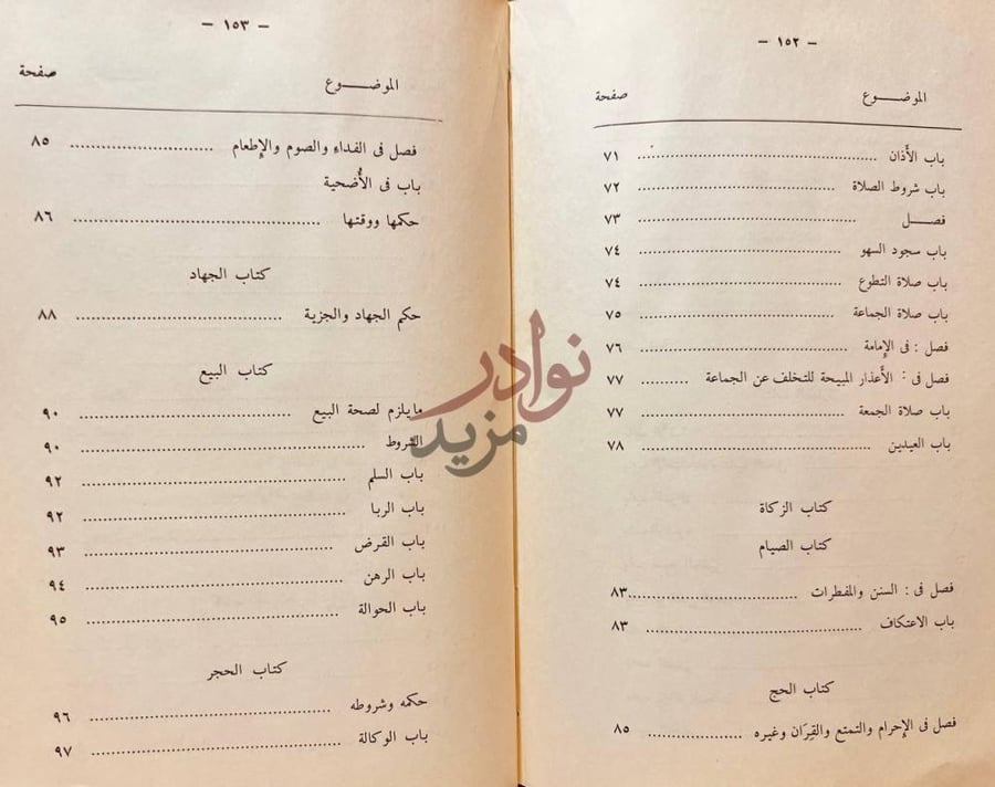 فهرس كتاب رسالة في القواعد الفقهية