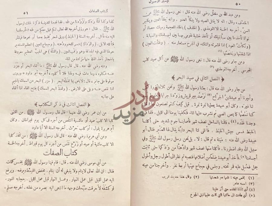 صفحة داخلية كتاب تيسير الوصول الى جامع الاصول من حديث الرسول