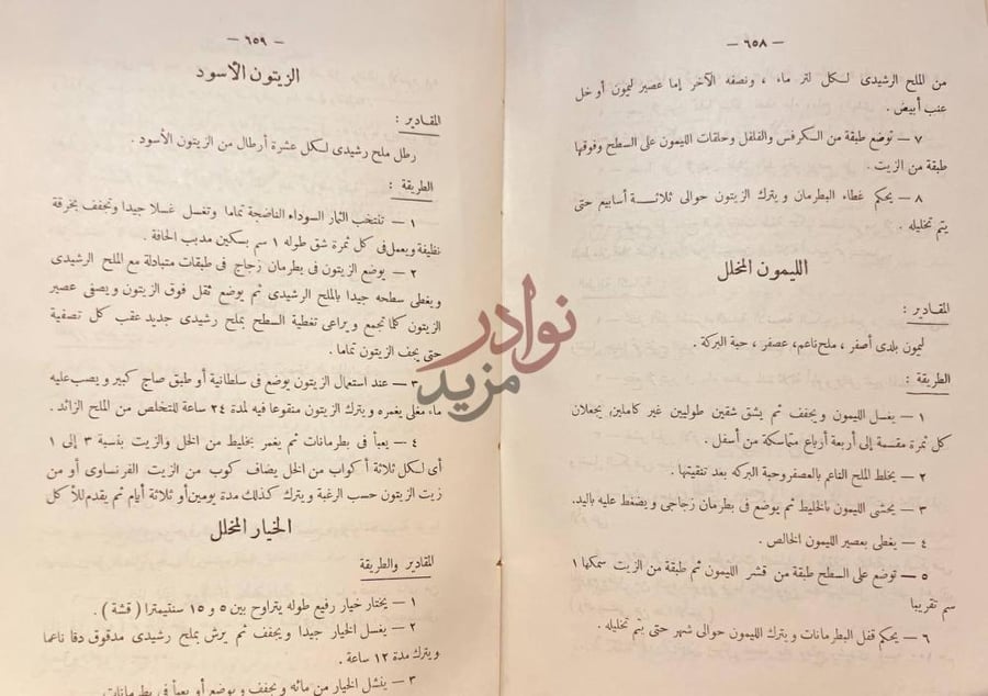 صفحة داخلية كتاب فن الطهى الحديث Pages