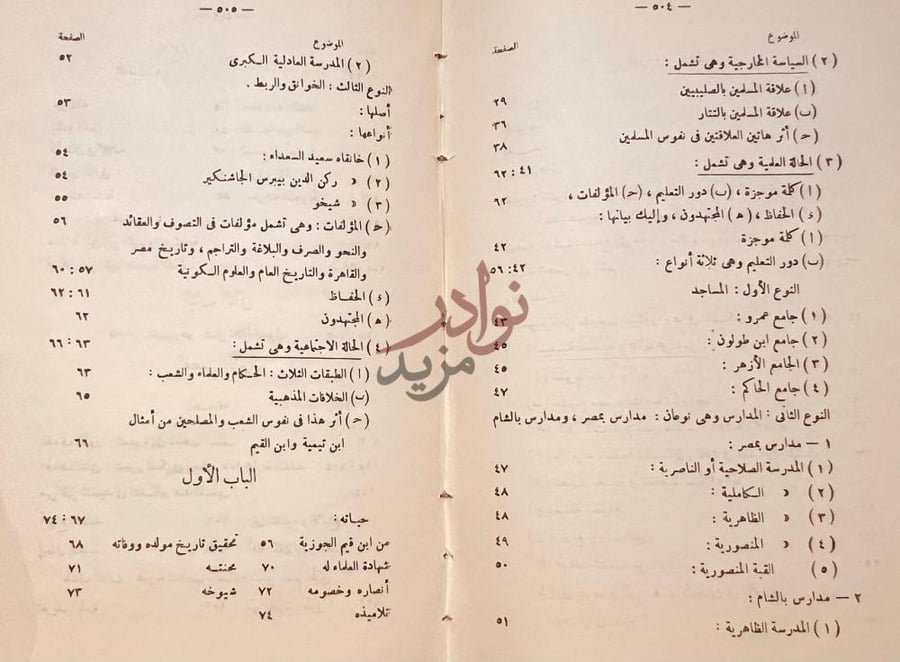 فهرس كتاب ابن قيم الجوزية عصره ومنهجه فهرس تفصيلي