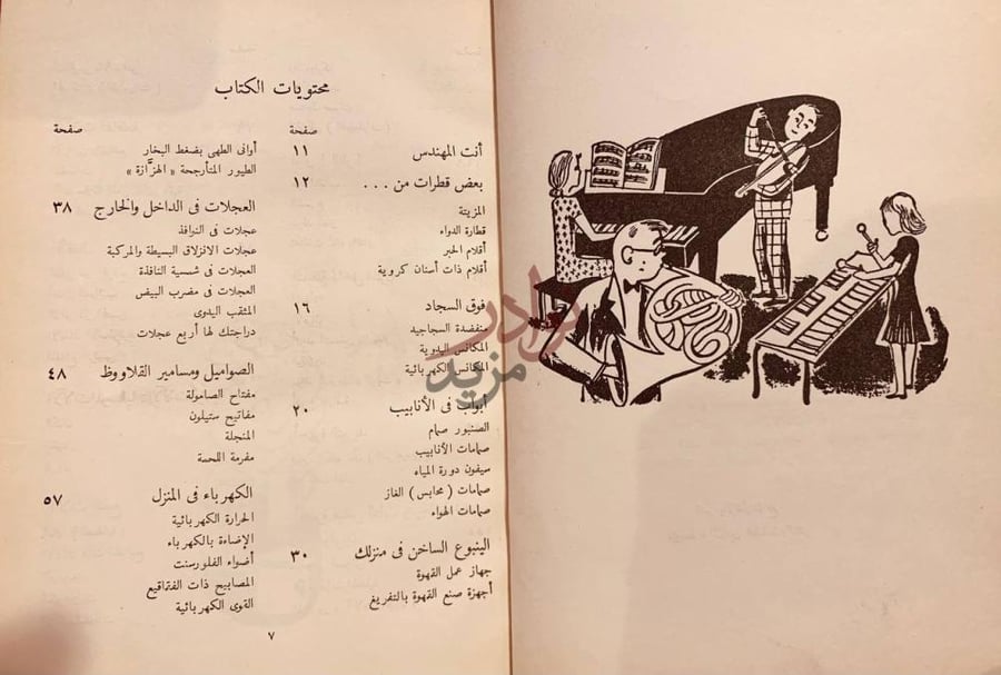 فهرس كتاب الالات التي نستخدمها كل يوم وكيف تؤدي عملها