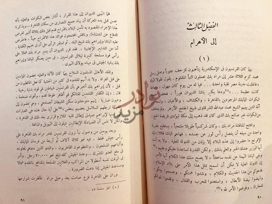 فصل كتاب بونابرت في مصر الفصل الثالث