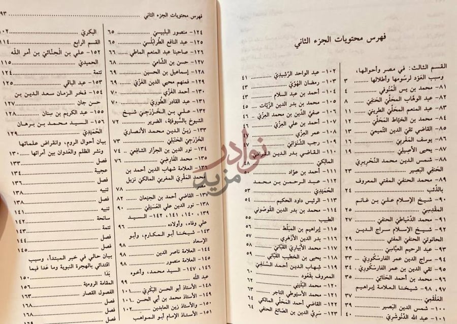 فهرس كتاب ريحانة الالبا وزهرة الحياة الدنيا