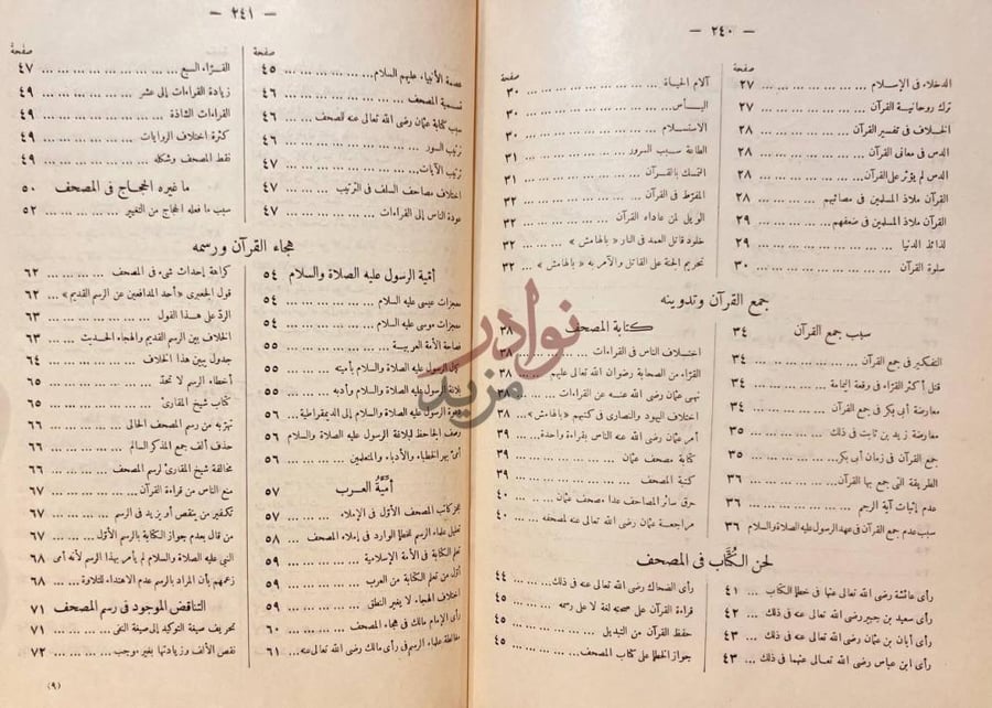 فهرس كتاب الفرقان فهرس الكتاب