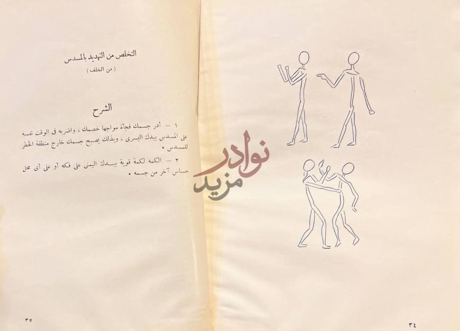 صفحة داخلية كتاب اساليب الدفاع عن النفس الشرح