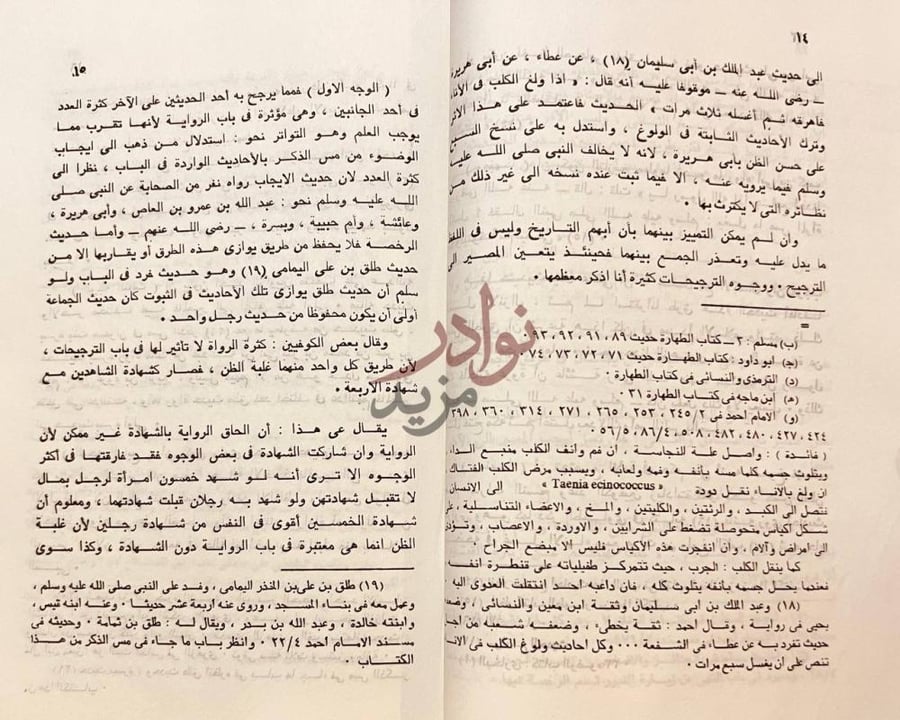 صفحة داخلية كتاب الاعتبار في الناسخ والمنسوخ من الاثار