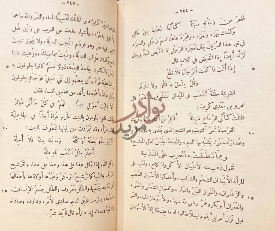 صفحة داخلية كتاب نظام الغريب نص شعري ونثري متعلق