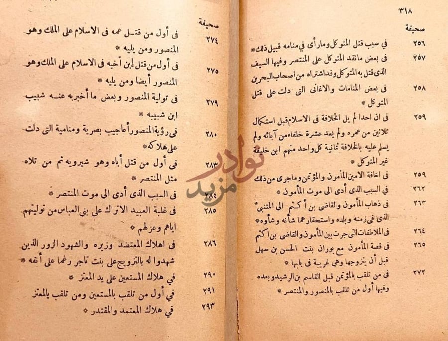 فهرس كتاب شرح قصيدة ابن عبدون المعروفة بالبسامة في التاريخ